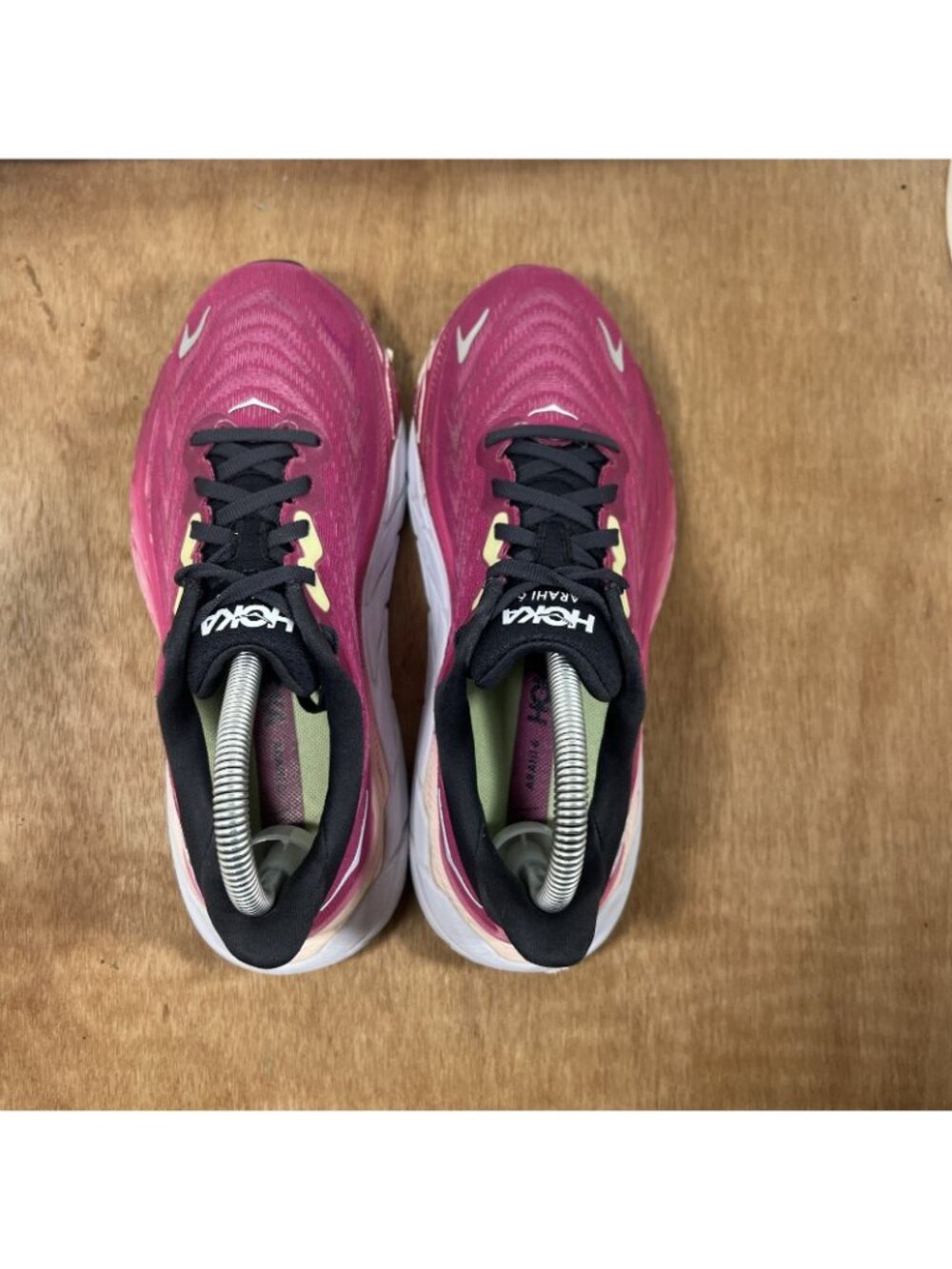 Hoka One One Arahi 6 Women's Size 7 Pink Walking Running Sneakers - Picture 5 of 9